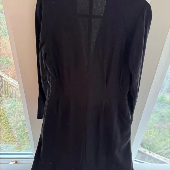 Mango Long Black linen jacket - Picture 4 of 9